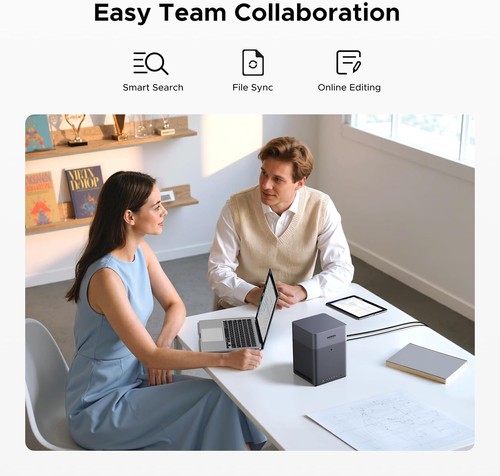 UGREEN NASync DH4300 Plus 4-Bay Desktop NAS, Unterstützungskapazität 120TB Grau  - Bild 8 von 9