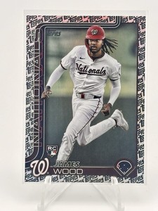James Wood - Rookie Topps Foil Pattern - 2025 Topps Series 1 RC #181