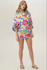 NWT 152 Trina Turk Fontaine Floral Swim Tunic Cover Up Size M