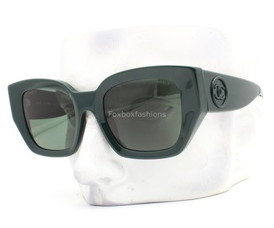 Chanel Sunglasses ch5506A 1459/3H Dark Forest Green with Case