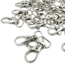 40Pcs 360  Metal Swivel Trigger Snap Hooks Lobster Claw Clasps, Wide 1/2 Inch...