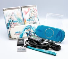 Sony PSP-3000 Console Miku Hatsune DIVA 2nd Limited w/Case, Strap - Excellent+