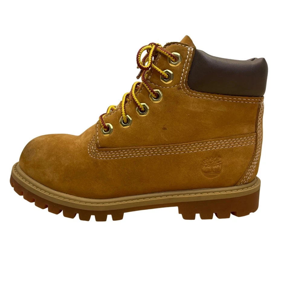 Timberland Toddler Brown Nubuck Rugged Soles Waterproof Lace-Up Boots Size 12 - Image 4 of 4