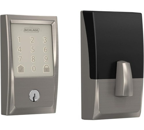 SCHLAGE Encode Smart Wi-Fi Deadbolt Century Satin Nickle