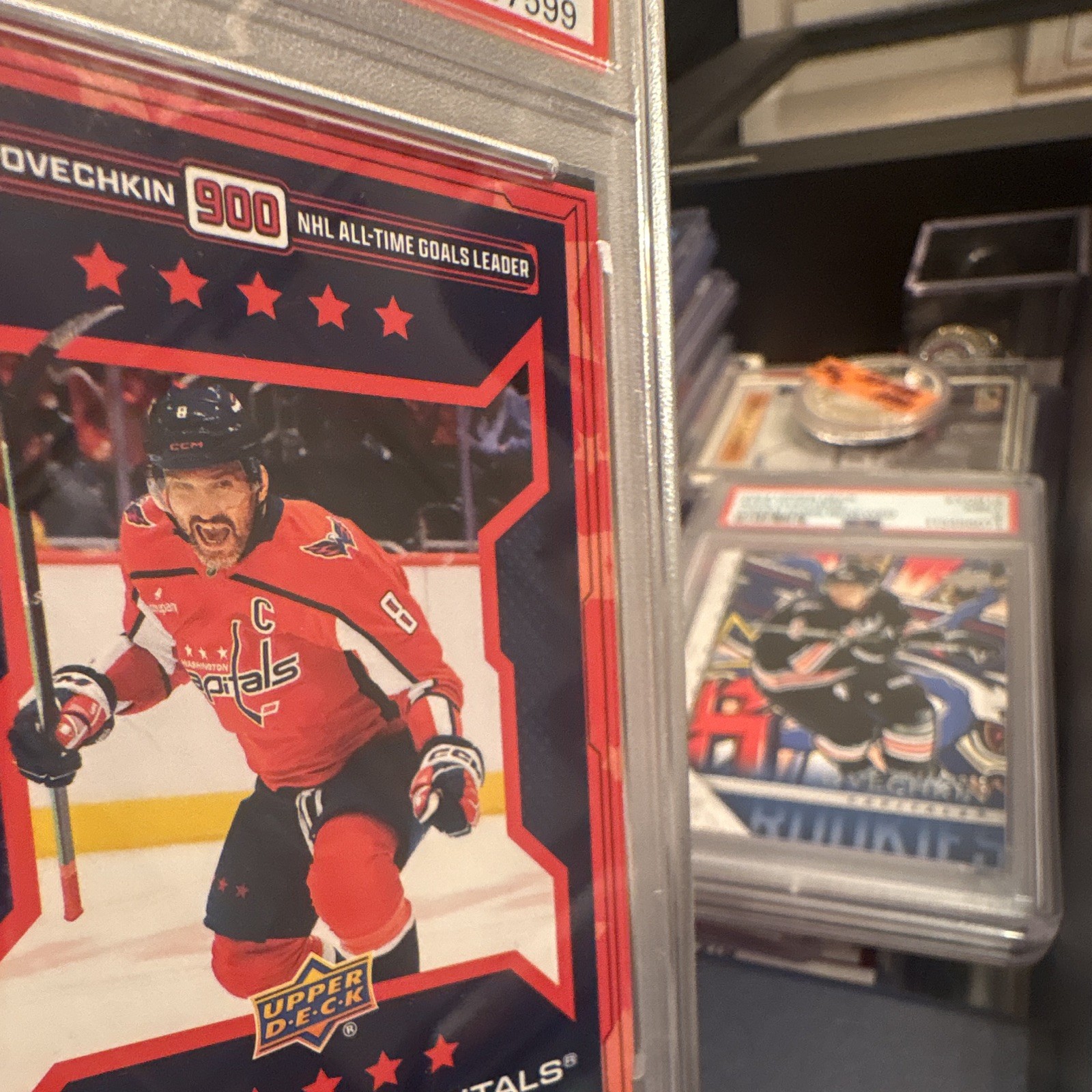 Upper Deck 2026 Capitals Promo GR8 Event Alex Ovechkin #900 PSA Graded view 4