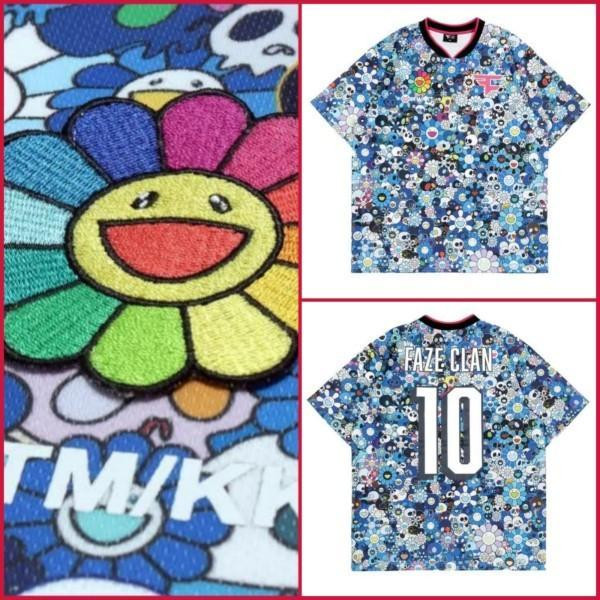 Shirt Takashi Murakami size XL Polyester Short Sleeve FaZe Shirt Takashi Murakami size XL Polyester Short Sleeve FaZe