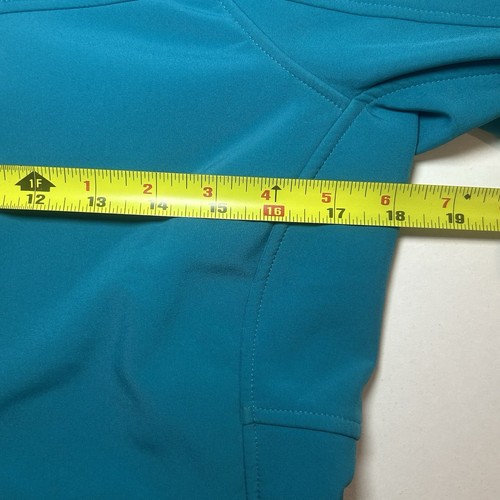 Ariat Soft shell Jacket Womens Small Teal Leopard Print Trim Full Zip Western - Picture 6 of 9