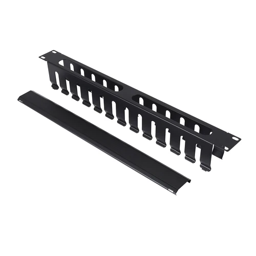 1U Cable Management Horizontal Mount 19 Inch Server Rack , 12 Slot Metal2140