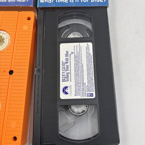Lot of 4 Vintage Blue’s Clues Play Along With Blue VHS Movies 1999 2000 Nick Jr. - Picture 12 of 24