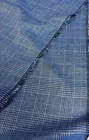 4.8 Metres Teal/Blue Check Plaid Cotton Blend Fashion Suit Skirt Dress Fabric
