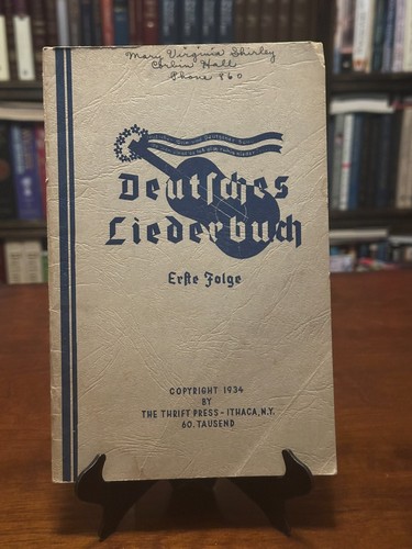 SONGBOOK TEDESCO di The Thrift Press (Il primo episodio) Vintage 1934 - Foto 1 di 5