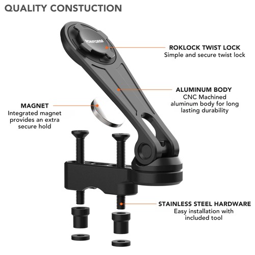 Motorcycle Perch Mount, Fits Most Harley's, Metrics, and Indian Cruisers, Sec... - Picture 3 of 8