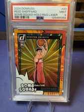 2024 Donruss Basketball Reed Sheppard Bomb Squad /75 PSA 9