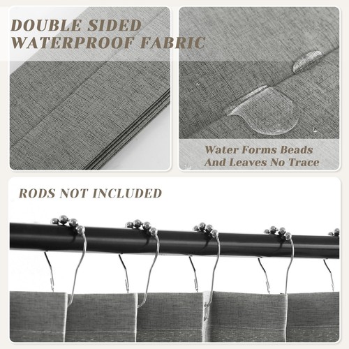 Linen Pleated Folding Magnetic Curtains for Closet and Patio Doors - Room - Picture 4 of 7