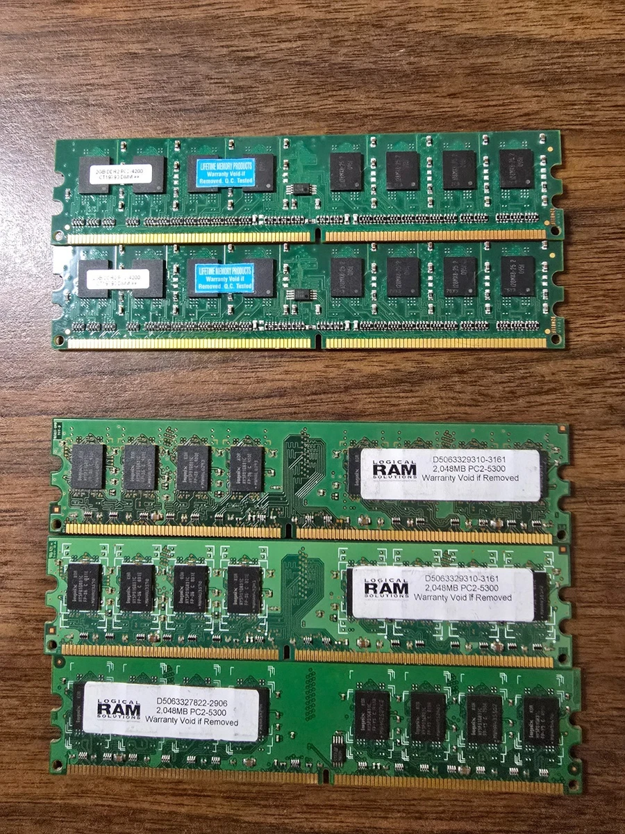 Barrette Mémoire Hynix 2 Go (1x2 Go) DDR2 SODIMM PC2-5300 667 MHz CL5 Pour Notebook - Occasion