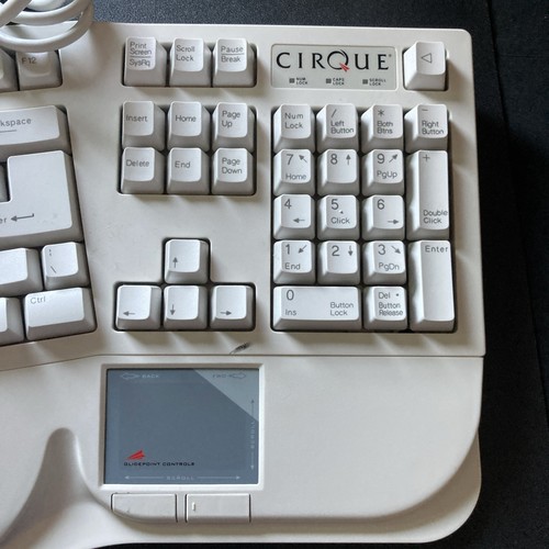 VTG Cirque Glidepoint Windows 95 Wave Keyboard 2 Wired Ergonomic GKB340 - Picture 9 of 9