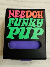NIB Sealed Needoh Funky Pup Purple - Squishy Stress Relief Toy Schylling