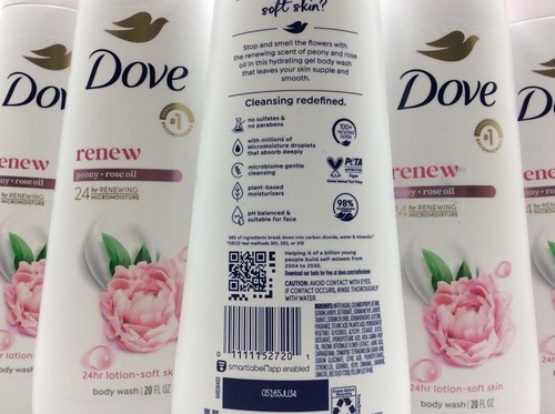Dove Renew Peony + Rose Oil Body Wash, 20 FL OZ, Lot of 5, Free Shipping - Picture 2 of 2