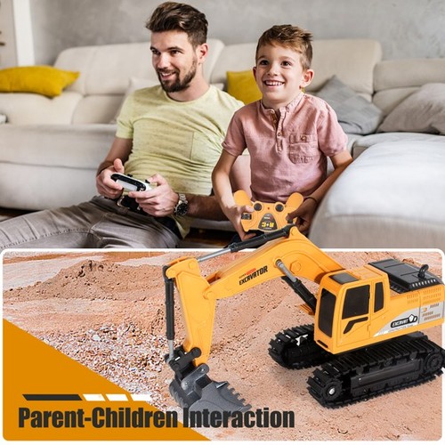 Remote Control Excavator Toy 15 Channel 1:14 Scale RC Excavator Digger for Kids - Picture 7 of 8
