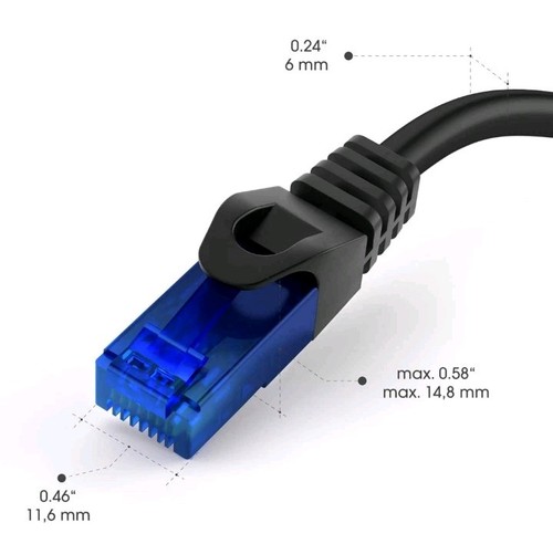Câble KabelDirekt 10 Gbps & Fibre Optique Internet Speed Ethernet & LAN 5x 15m - Photo 2/9