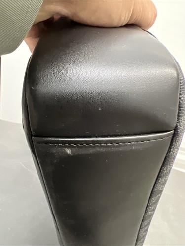 Bolso Mensajero Michael Kors Everett MK Logo Para Hombres Negro Gris Cuero Solapa Nuevo con Etiquetas $298 - Imagen 9 de 16
