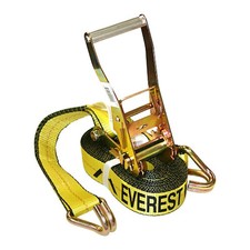 EVEREST S1021 2" x 27Ft 3333 LBS WORKING LOAD LIMIT RATCHET TIE DOWN W/ DJ-HOOKS