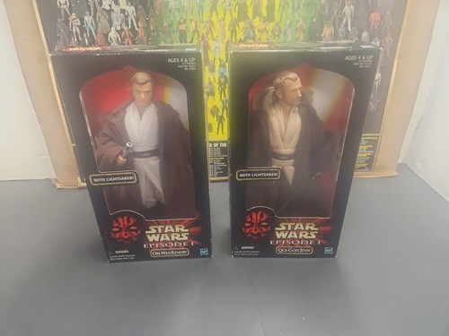 Star Wars 12 Inch Obi-Wan And Qui-Gon New Never Opened 1998 And 1999