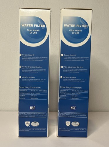 Paquete de 2 filtros de agua GlacierFresh GF-20B para refrigeradores Samsung DA29-00020B - Imagen 2 de 6