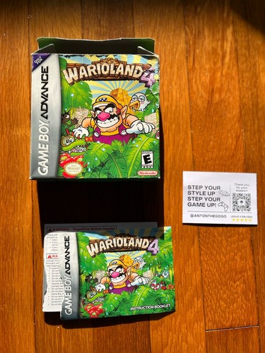 Wario Land 4 Nintendo Game Boy Advance GBA * Nur Verpackung & Anleitung * Ohne Spiel
