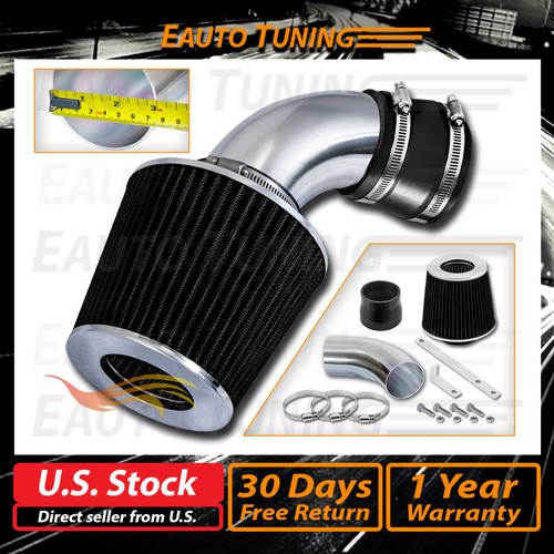 Kit de admisión de aire Ram corta + filtro NEGRO para 91-97 Metro 1.0L L3 / 1.3L L4 - Imagen 1 de 8