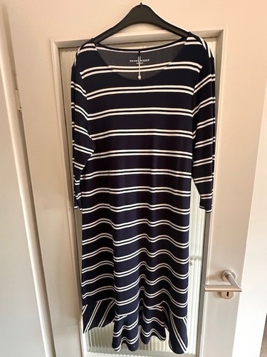 neues Gerry Weber Stretch - Kleid, Gr. 46, dunkelblau-weiß-gestreift, Marinelook