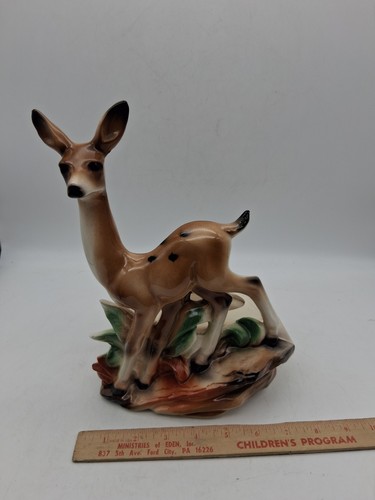 Vintage Lane & Co Keramik Van Nuys ca USA 1959 Hirsch Rehkitz TV Pflanzgefäß - Bild 13 von 13