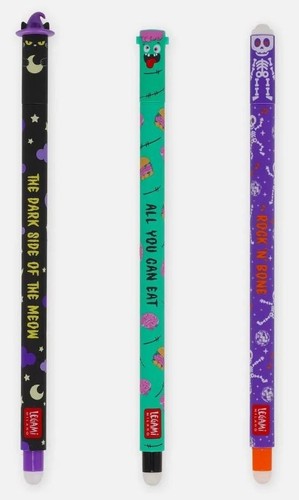 LEGAMI ERASABLE PENS 3er SET HALLOWEEN*THE BOO CREW*LÖSCHBARE GELSTIFTE*OVP - Bild 2 von 5