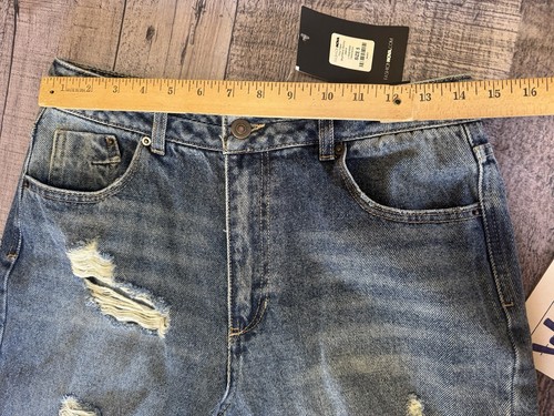 Fashion Nova Your Next Boyfriend Skinny Sz 5 Distress Dark Wash Womens Jean NWT - Picture 10 of 13