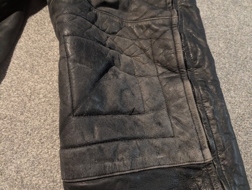 Mono de cuero Protech para hombre XXL negro para moto de nieve Thinsulate baberos  - Imagen 9 de 21