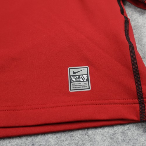 Nike Pro Combat pullover 1/4 zip L Hyperwarm Dri-Fit Max shirt lined - Picture 2 of 11
