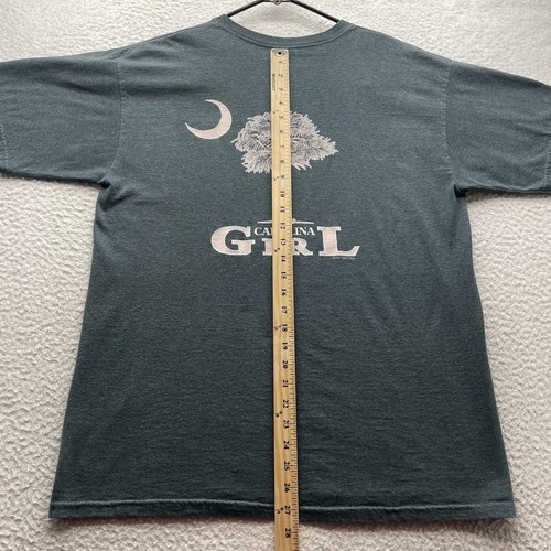 Carolina Ragazza T-Shirt Donna Grande L Grigio SC Palmetto Albero Mezzaluna Sud - Foto 5 di 8