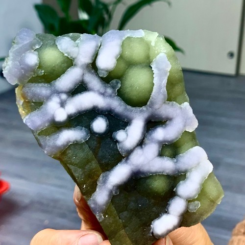 392G seltene transparente grün-weiße Würfel Fluorit Mineral Kristall Probe/HeNan - Bild 23 von 24