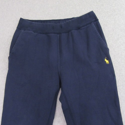Polo Ralph Lauren Mens Fleece Sweatpants S Blue Sweatpants Pocket Pull On - Zdjęcie 2 z 12