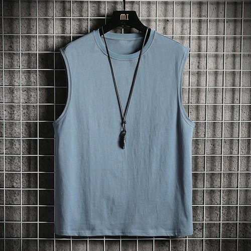 New Men T-Shirts Tops Casual Comfortable Fitness Leightweight Sleeveless - Picture 11 of 16