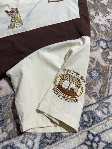 DISNEYLAND RESORT Grumpy's Tavern Ivory Brown Embroidered Bowling Shirt Men’s XL - Bild 9 von 24