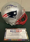 TOM BRADY Autographed/Signed New England Patriots mini helmet--TRISTAR COA