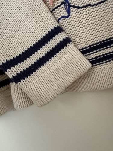 The Great. The Sailboat Lodge Cardigan Sweater Knit Cream 3 Large - Picture 4 of 11