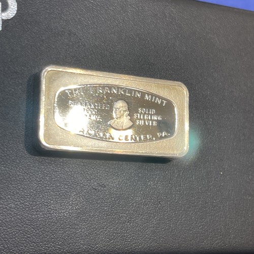 Barra de arte de plata .925 Atlanta Georgia Trust Company Bank Franklin Mint 1972 2 oz - Imagen 18 de 24