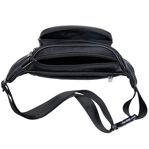 Leather Fanny Pack Waist Bag for Men Women Travel Hiking Running Hip Bum Belt... - Picture 9 of 9