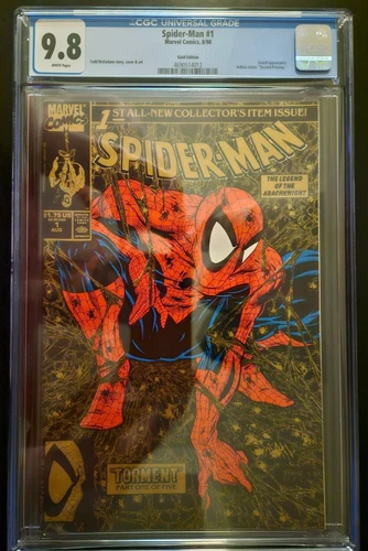 Marvel Comics Spider-Man # 1 August 1990 CGC Grade Of 9.8 Comic Book Gold Edit