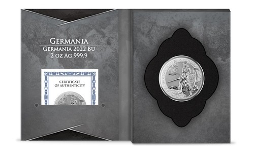 Germania 2022 2oz 10 marcos plata .9999 BU edición 2500 - Imagen 4 de 7