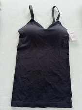 Auden Women Tank Top Nursing Bra Adjustable Strap Seamless Cami Black XS NEW
