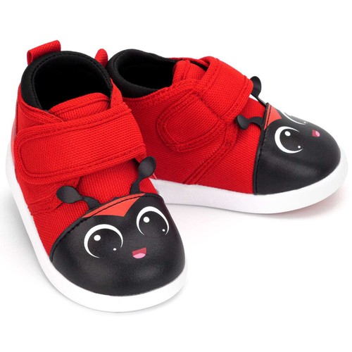 ikiki Ladybug Squeaky Toddler Shoes | Red - Picture 8 of 19