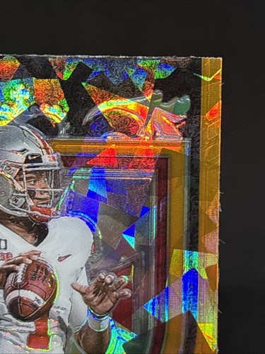 Selecciones del draft Panini Prizm 2021 Justin Fields Crusade #163 radiocontrol naranja hielo agrietado - Imagen 3 de 10